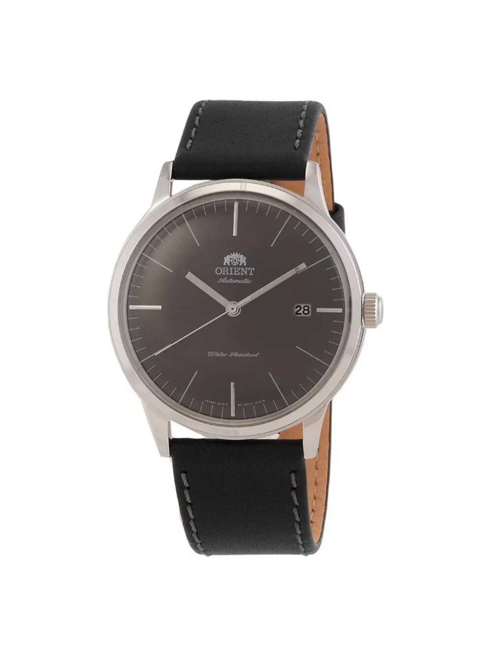 NWT Orient Bambino Automatic Graphite Grey Dial Men's Watch